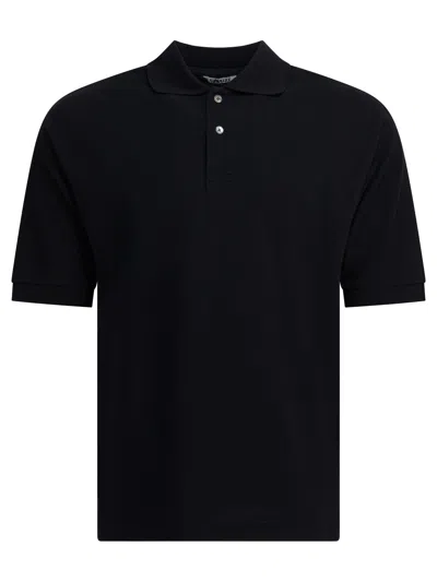 Auralee Heavy Cotton Polo Shirt Polo Shirts Blue In Black