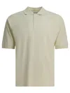 Auralee Heavy Cotton Polo Shirt Polo Shirts Green In Neutral