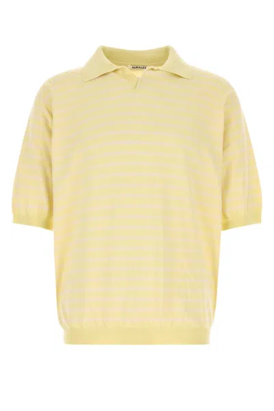 Auralee High Gauge Cotton Knit Skipper Polo
