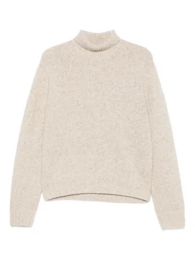Auralee High-neck Cashmere Sweater In Neutral