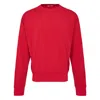 Auralee High Twist Light Sweat Pullover In Red