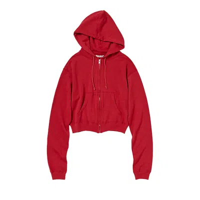 Pre-owned Auralee High Twist Light Zip Parka 'red' | Women's Size 0