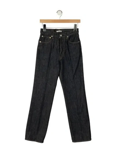 Pre-owned Auralee High-rise Straight Leg Jeans W/ Tags In Gray