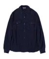 Auralee Homespun Long-sleeved Shirt In Black