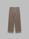 Auralee Homespun Tweed Painter Pants In Brown