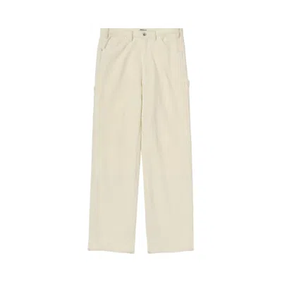 Pre-owned Auralee Homespun Tweed Painter Pants 'ivory White' | Men's Size 4