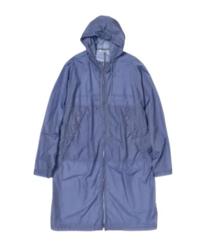 Auralee Hooded Casual Jacket In Blue