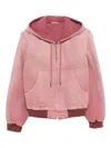 Auralee Hooded Jacket In Pink