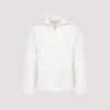 AURALEE IVORY WHITE HEAVY MILANO WOOL PULLOVER