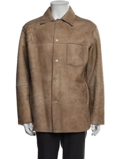 Pre-owned Auralee Jacket In Brown