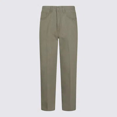 Auralee Jeans Light Gray In Green