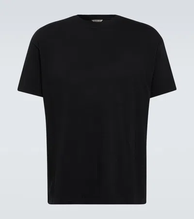 Auralee Jersey T-shirt In Black