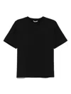 Auralee T-shirt Aus Jersey In Schwarz