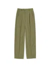 Auralee Khaki Wool Trousers In Khaki