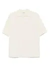 Auralee Relaxed-fit White Polo Shirt With Boxy Silhouette In White