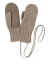 Auralee Knit Gloves In Brown