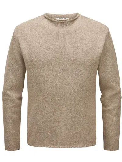 Auralee Knit Jumper In Brown