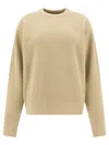 Auralee Ribbed Green Wool Sweater
