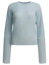 Auralee Long Sleeve Crew Neck Knitwear Piece In Blue