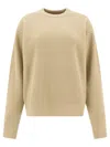 Auralee Ribbed Green Wool Sweater