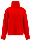 Auralee Bright Red Wool Milano Sweater In Red