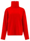 Auralee Bright Red Wool Milano Sweater In Red