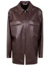 Auralee Bomber-style Leather Jacket