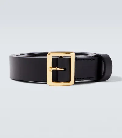 Auralee Leather Belt In Black