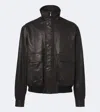 Auralee Leather Jacket In Brown