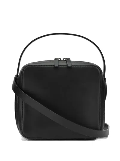Auralee Leather Shoulder Bag In Black
