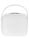 Auralee Small Rectangular Leather Travel Handbag In White