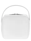 Auralee Small Rectangular Leather Travel Handbag In White