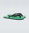 Auralee Leather Thong Sandals In Multi