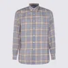 Auralee Lightweight Checked Long Sleeve Shirt In Gray