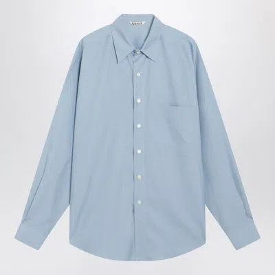 Auralee Light Blue Cotton Shirt Men