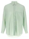 Auralee Light Green Solid Shirt In Multi