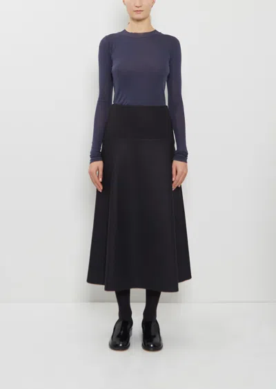 Auralee Light Melton Skirt In Gray