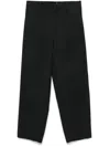 Auralee Light Melton Slacks Trousers In Top Charcoal - Top Charcoal