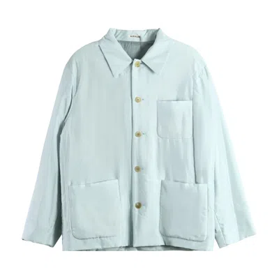 Pre-owned Auralee Light Silk Padded Blouson 'light Blue' | Women's Size 1