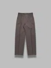 Auralee Light Wool Max Gabardine Two-tuck Slacks In Gray