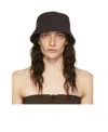Auralee Brown Organic Cotton Terrycloth Bucket Hat In Nude