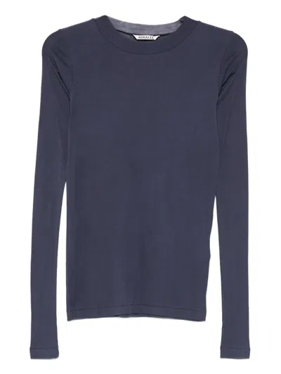 Auralee Long-sleeve Knitwear In Blue
