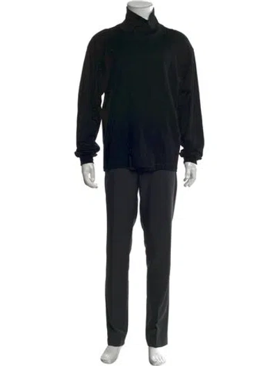 Pre-owned Auralee Long Sleeve Shirt In Black