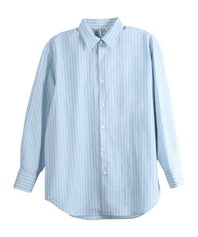 Auralee Long Sleeve Shirt In Blue