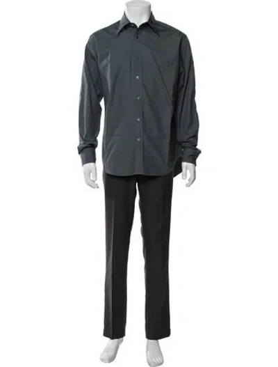 Pre-owned Auralee Long Sleeve Shirt In Gray