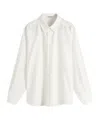 Auralee Wrinkled-effect Cotton Shirt In White