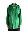 Auralee Long-sleeved Casual Jacket In Green