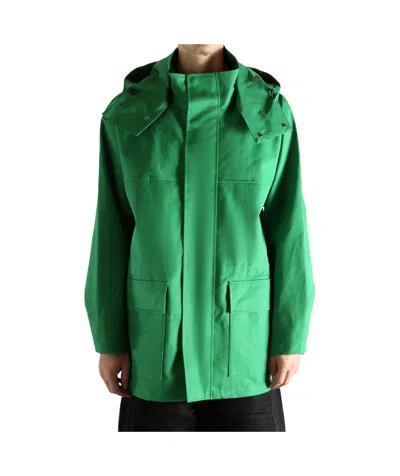 Auralee Long-sleeved Casual Jacket In Green