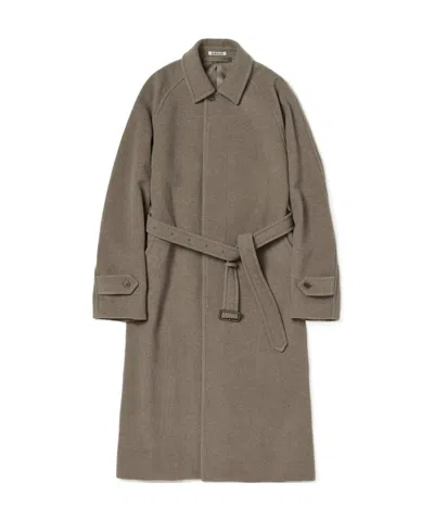 Auralee Long-sleeved Coat In Green