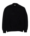 Auralee Long-sleeved Polo Shirt In Black